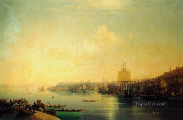 Constant Pintura Art%C3%ADstica - Vista de Constantinopla 1849 Romántico Ivan Aivazovsky ruso